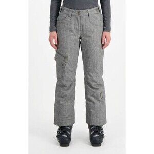 Obermeyer Illusion Ski Pants Womens Size 6 Gray Tweed Insulated Snowboard Cargo